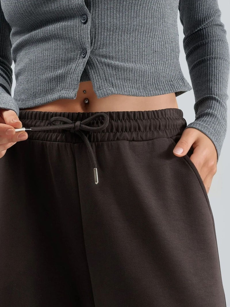BUSEM Mid Waist Wide Leg Modal Pants - Image 4